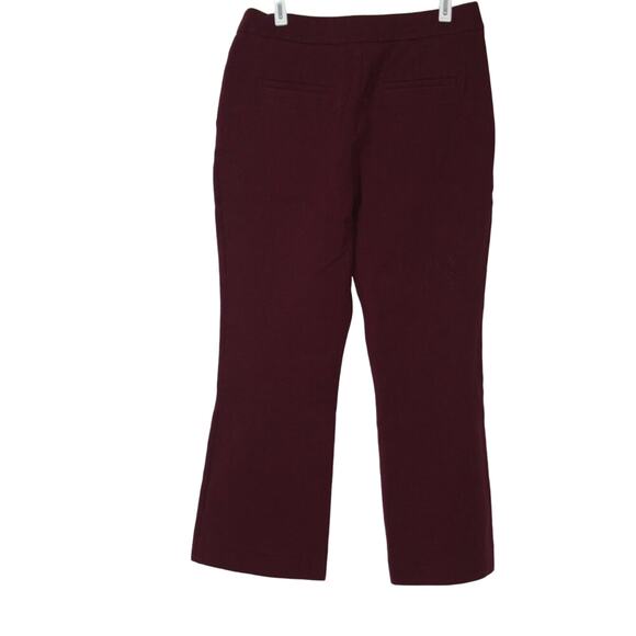 Boden Burgundy Cropped Length Wide Leg Pants Size US 8R UK 12R - Picture 3 of 7